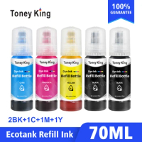 Toney King for Epson EcoTank Printer Refill Ink For L1110 L3100 L3101 L3110 L3150 L3151 L3156 L3160 