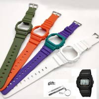 Watch Accessories Resin Strap for Casio G-SHOCK DW5600 GW-M5610 GW5035 Silicone Men's Women's Sports Waterproof Watchband 16mm