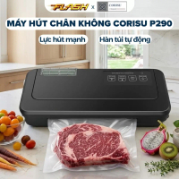 Máy hút chân không thực phẩm CORISU P290 hàn hút túi trơn 2 mặt lực hút khoẻ, hàn miệng túi tự động