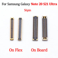2-5Pcs Lcd Display Screen Flex FPC Connector For Samsung Galaxy Note 20 Note20 S21 Ultra N985 N980 N986 G998 Plug Board 56 Pin