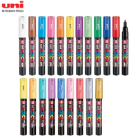 Uni 1PC Plumones POSCA Paint Markers PC-8K 8mm Broad Chisel Tips Painting  Pen Graffitti for POP Advertising Art Supplies Rock