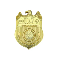 U.S Crime Investigation Division NCIS Metal Badge Cosplay Prop