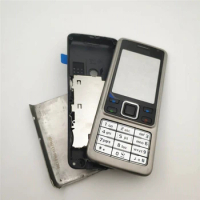 For Nokia 6300 Full Complete Mobile Phone Housing Cover Door Frame Battery Back cover + English Keypad