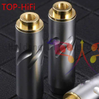 TOP-HiFi 4.4mm 5 Poles Female Plug Jack Full Balanced Headphone Plug 4.4mm Connector Audio Adapter with Furutech
