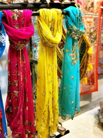 更新印巴象新熱賣印度尼泊爾手工刺繡釘珠紗巾披肩圍巾民族風