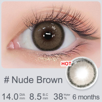 คอนแทคเลนส์สี ชุดโรเซ่ ดูเป็นธรรมชาติ ครึ่งปี 14.0 มม. สีน้ำตาล/เทา เลนส์นิ่ม [COD] มามากเตอร์