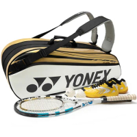 Genuine Waterproof Yonex Tennis Racket Bag High Quality PU Leather Sports Bag For Women Men Holds Up To 6 Rackets