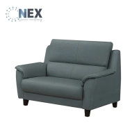 (NEX) 簡約時尚 雙人座/兩人座 耐抓皮 拿鐵深灰色沙發(皮沙發/沙發/雙人座)