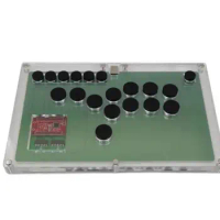 Hitbox style arcade game console joystick fighting stick game controller transparent ultra-thin detachable HITBOX joystick PS4