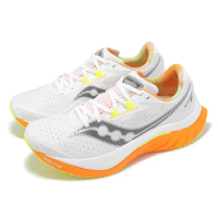 【SAUCONY 索康尼】慢跑鞋 Endorphin Speed 4 男鞋 白 橘 輕量 回彈 路跑 運動鞋 索康尼(S2094030)