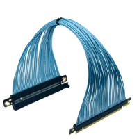 PCIE 4.0 X16 GPU Graphics Card Extension Cable Gen4 Riser Blue