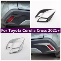 Rear Fog Light Lamp Cover Trim Bumper Protector Decor Frame Fit For Toyota Corolla Cross 2021 - 2023 Car Accessories