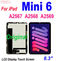 8.3" Original LCD For iPad Mini 6 Mini6 2021 A2567 A2568 A2569 LCD Display Touch Screen Digitizer Assembly For iPad Mini 6 LCD