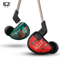 KZ AS10 Balance Amature 5BA Headphones HIFI Bass In Ear Monitor Game Earphones Noise Cancelling Earbuds Common Headset ZS10 ASX