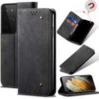 Ultra Thin Suede Leather Wallet Case for Samsung Galaxy S20 Ultra S21+ Lite S10 Plus S21FE S20FE Magnetic Card Slot Flip Cover