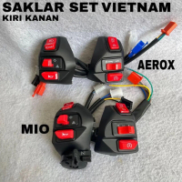 Saklar Set Mio dan Aerox Kiri Kanan Domino Vietnam Komplit Engine Plus Hazard Saklar All Mio Mio J M