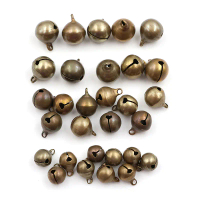 10 Máy trang trí cây thông Noar Metal Metal Jingle Bell Loose