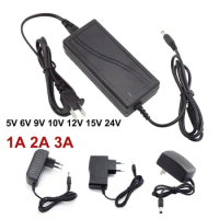 AC DC 5V 6v 9V 10v 12V 15v 24v volt Power Adapter 1A 2A 3A Supply wall charger US EU Plug for LED strip light camera Router a1