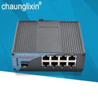 SFP 1.25G Ethernet Fiber Converter Industrial fiber switch 8 rj45 Port 1 Fiber Port Industrial Fiber