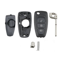 3 Button Remote Key Fob Case Repair Kit Fit For Ford Focus C-Max (CB7) Transit Custom