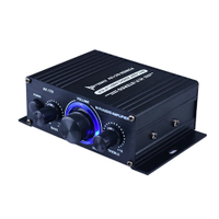AK370 800W Home Car Power Amplifier DC 12V 2 Channel Bluetooth 5.0 Audio Digital Amplifier ซับวูฟเฟอร์สเตอริโอ Hifi เครื่องขยายเสียง