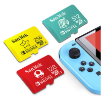 SanDisk Memory Card Nintendo-Licensed Memory Cards 128GB 256GB 512GB For Nintendo Switch microSDXC High Speed Favorite Game Card