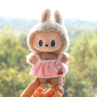 Only Clothes] 17cm Labubu V1 Clothes Outfit Dress Uniform Clothing Labubu Vinyl Pendants Accessories