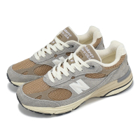 【NEW BALANCE】休閒鞋 993 男鞋 女鞋 幻影灰 漂流木 美製 麂皮 拼接 緩衝 經典 NB(U993GG-D)