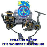 Reel Pancing Pegasus Sabre Sw Power Handle 3000 Smoke