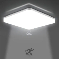 PIR Motion Sensor Ceiling Lights Smart Led Ceiling Lamps 36W 24W 18W PIR Night Light Sensor Wall Lamps for Home Stairs Hallway