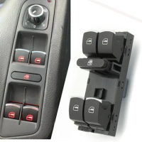Electric Power Master Window Switch Button for Volkswagen VW Tiguan Golf MK5 MK6 Jetta CC Passat 5K4959857