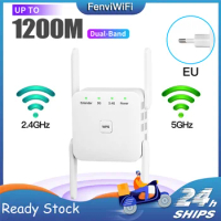 5G Wifi Repeater 2.4G/5Ghz WiFi Extender 1200Mbps WiFi Router Amplifier Wi-Fi Booster 802.11N Wi-Fi Long Range Signal Repiter