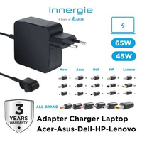 Innergie Adaptor Charger Laptop Asus Lenovo Hp Dell Acer Universal 65 Watt 45 Watt T6 All Brand