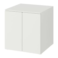 SMÅSTAD/PLATSA 收納櫃, 白色 白色/附層板, 60x57x63 公分