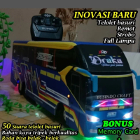 miniatur bus rc remot control telolet basuri stj draka full lampu Remote Toys
