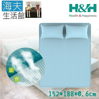 【海夫生活館】南良H&amp;H 抗菌 釋壓 床包式 涼感墊 雙人(152x188x0.6cm)