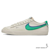 Nike 男鞋 女鞋 休閒鞋 Blazer Low 77 SE 雙勾 奶油白綠【運動世界】DO9777-001[現貨下殺]
