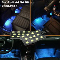 For For Audi A4 S4 B8 A5 A6L Q5 Q7 2pcs/lot 12V CANBUS Error Free 5050-SMD 12 LED Car Interior Footwell Light
