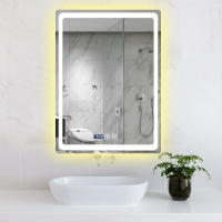 摩森高 酒店衛生間鏡子led浴室鏡帶燈壁掛防霧發光鏡智能觸摸鏡子