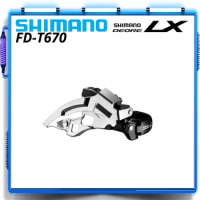 Shimano DEORE LX T670 FD-T670 3x10 Speed Bike Bicycle Front Derailleur BLACK SHIMANO DEORE LX T670 Series
