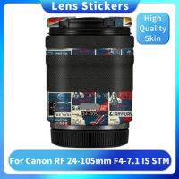 RF24105 F4-7.1 Camera Lens Sticker Coat Wrap Film Decal Skin For Canon RF 24-105mm F/4-7.1 IS STM 24-105 RF24105MM RF24-105MM