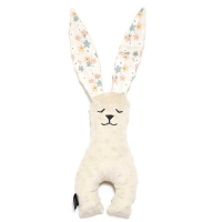 【質本嚴】波蘭品牌 La millou正品 Mr. bunny 安撫兔 23公分- 奶茶花朵 安撫兔/新生兒禮/彌月禮