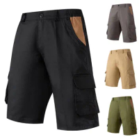 Cargo Pants Men Plus Size Mens Summer Casual Loose Pocket Thin Cargo Shorts Pantalones Hombre