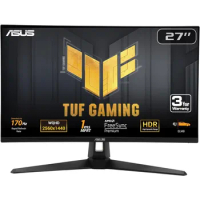 TUF Gaming 27” 1440P Monitor (VG27AQA1A) - QHD (2560 x 1440), 170Hz (Supports 144Hz), 1ms, Extreme Low Motion Blur