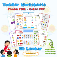 TODDLER WORKSHEET - LEMBAR BELAJAR BERWARNA >BUKAN PDF (HARD COPY)< KERTAS UK A5 80 GSM