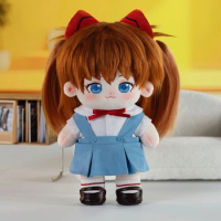 POP MART GONG EVANGELION Student Uniform Series Doll Plush Hand Puppet Toy Interactive