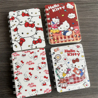 Hello Kitty MINI คอยล์ A7แบบพกพาสมุดบันทึกไดอารี่นักเรียนไดอารี่