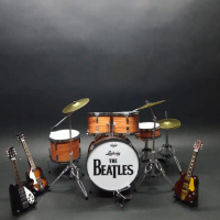 miniatur drum set THE BEATLES hiasan rak dinding pajangan rumah