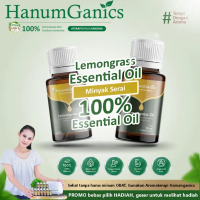 HanumGanics LEMONGRASS ESSENTIAL OIL SEREH DAPUR 100% MURNI BAHAN ALAMI Aromaterapi ASLI ORIGINAL BE