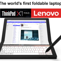 World's First Foldable PC Lenovo ThinkPad X1 Fold Laptop With 13.3 Inch 2K OLED Touch Screen i5-L16G7 8GB 512GB UHD Graphics